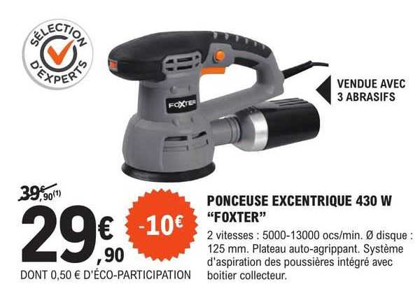 ponceuse excentrique 430 w "foxter"