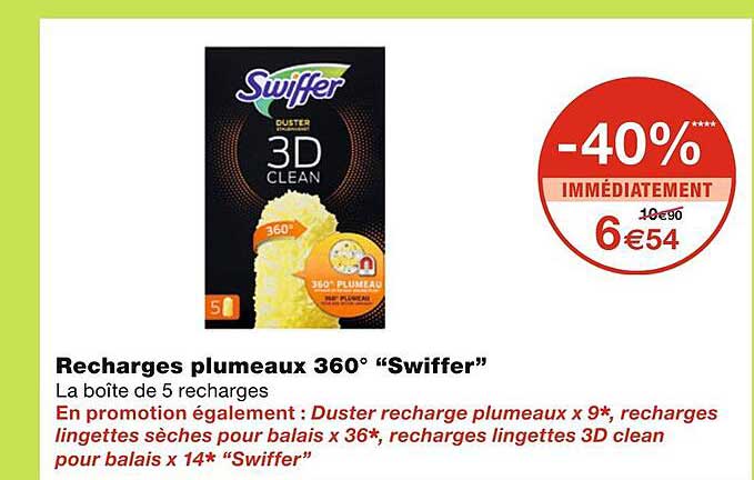 Recharges Plumeaux 360° "swiffer"
