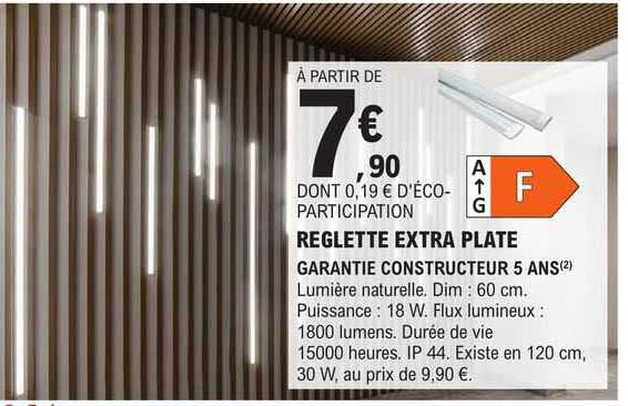 Réglette Extra Plate