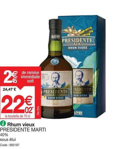 rhum vieux présidente martini