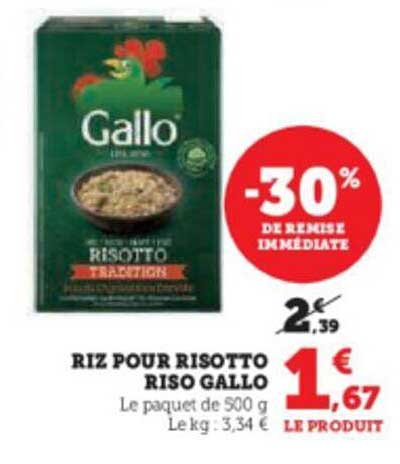 riz pour risotto riso gallo