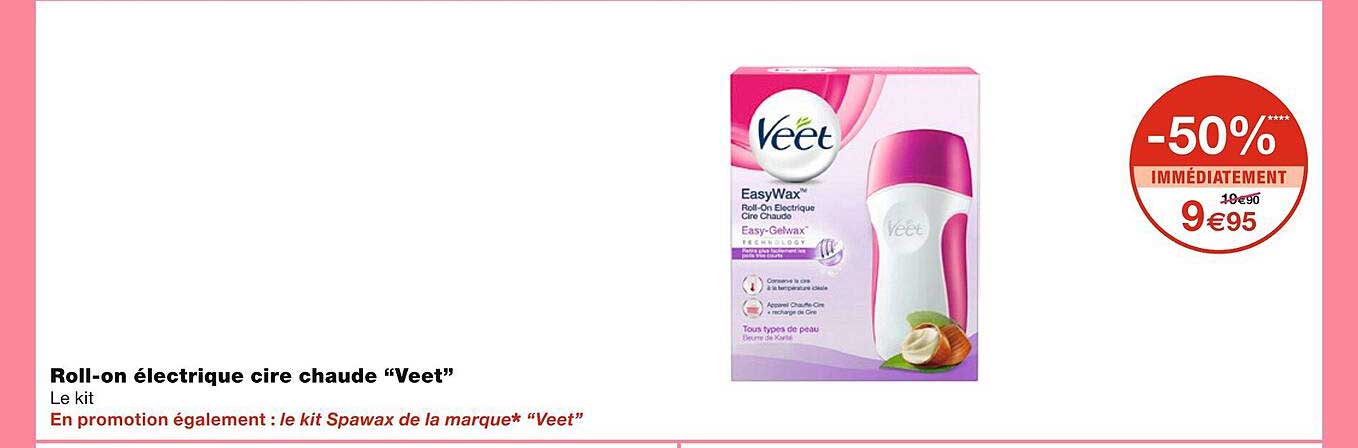 roll-on électrique cire chaude "veet"