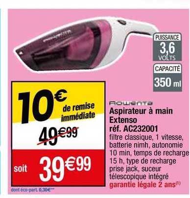 Rowenta Aspirateur à Main Extenso