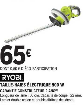 ryobi taille-haies électrique 500w