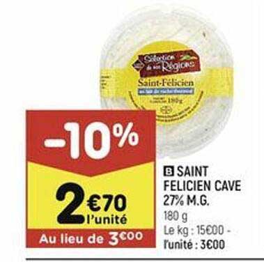 saint félicien cave 27% m.g.