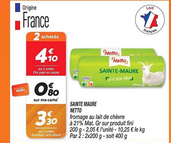 sainte maure netto