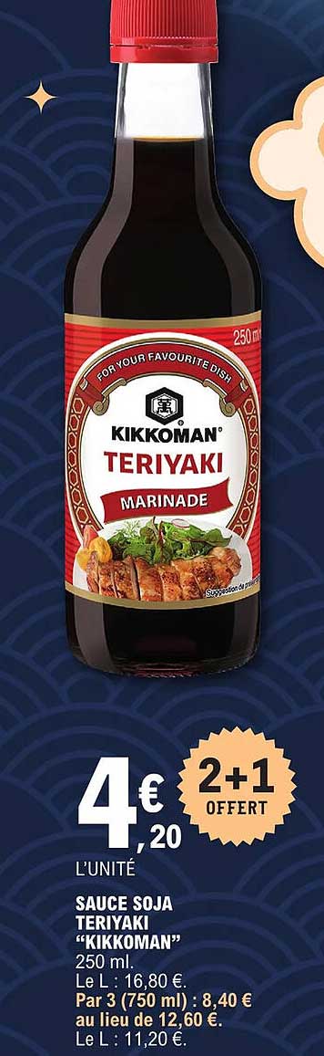 sauce soja teriyaki "kikkoman"