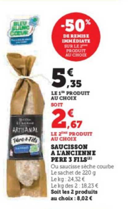 saucisson à l'ancienne père 3 fils