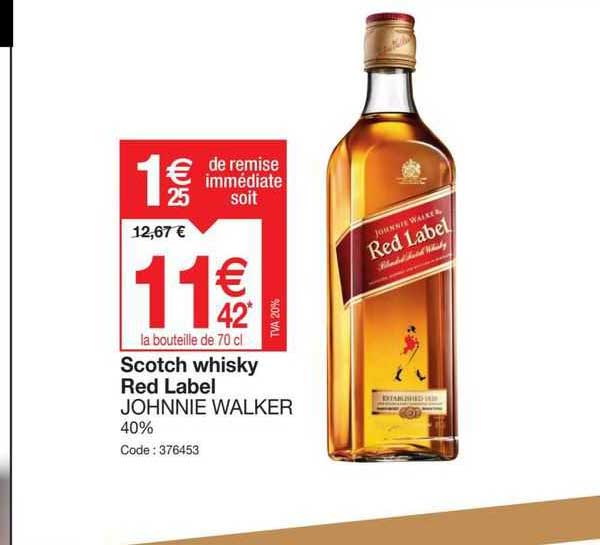 Scotch Whisky Red Label Johnnie Walker