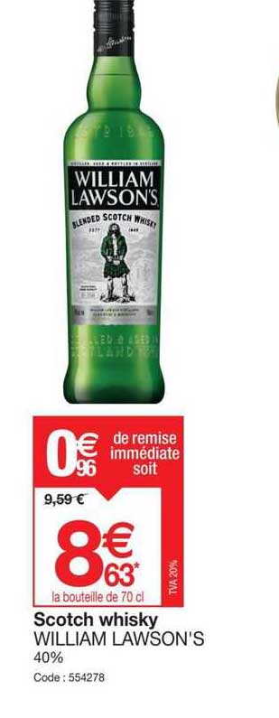 scotch whisky william lawson's