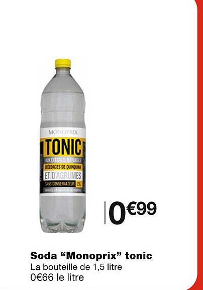 Soda "monoprix" Tonic