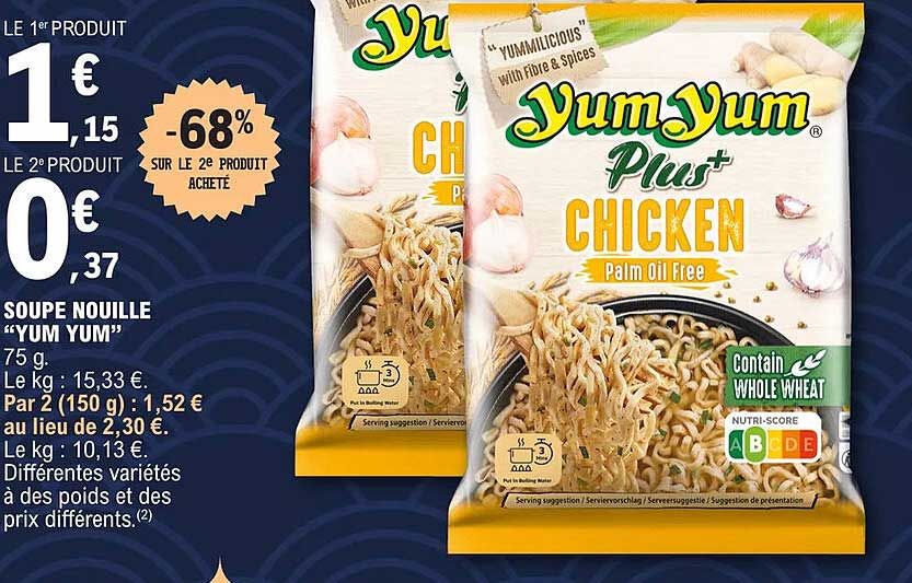 soupe nouille "yum yum"