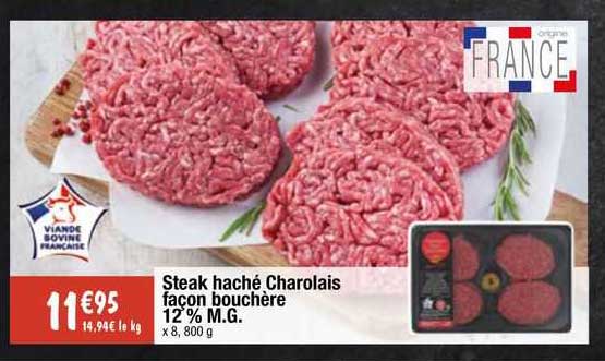steak haché charolais façon bouchère