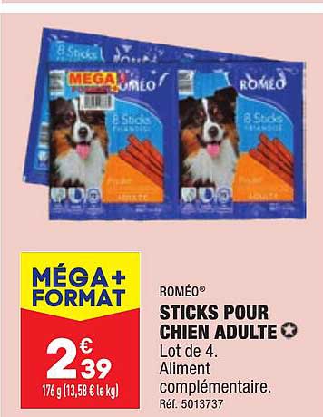 sticks pour chien adulte roméo