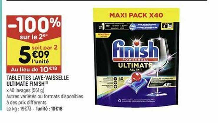 tablettes lave-vaisselle ultimate finish