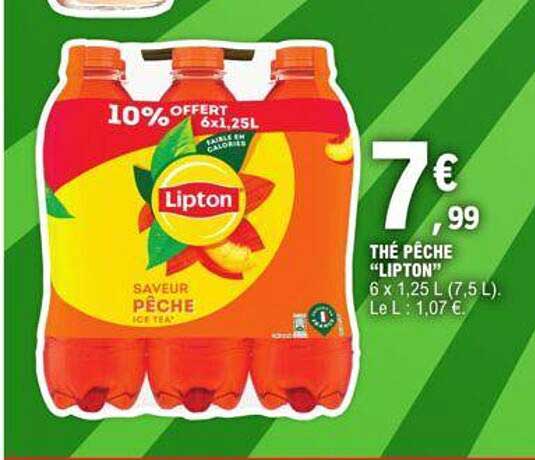 Thé Pêche "lipton"