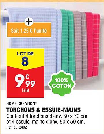 torchons & essuie-mains home creation