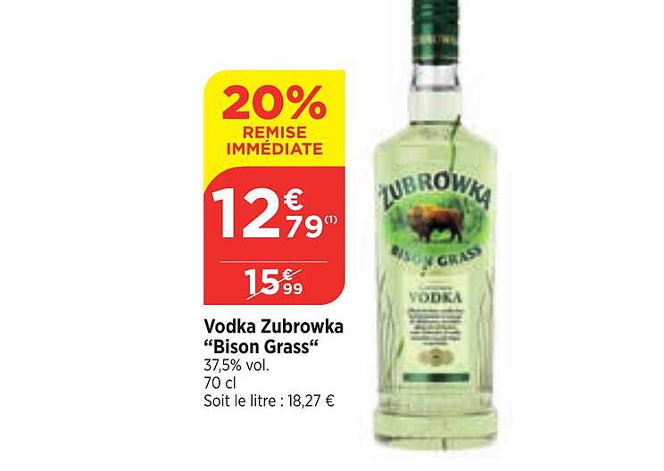 vodka zubrowka bison grass