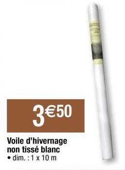 voile d'hivernage non tissé blanc