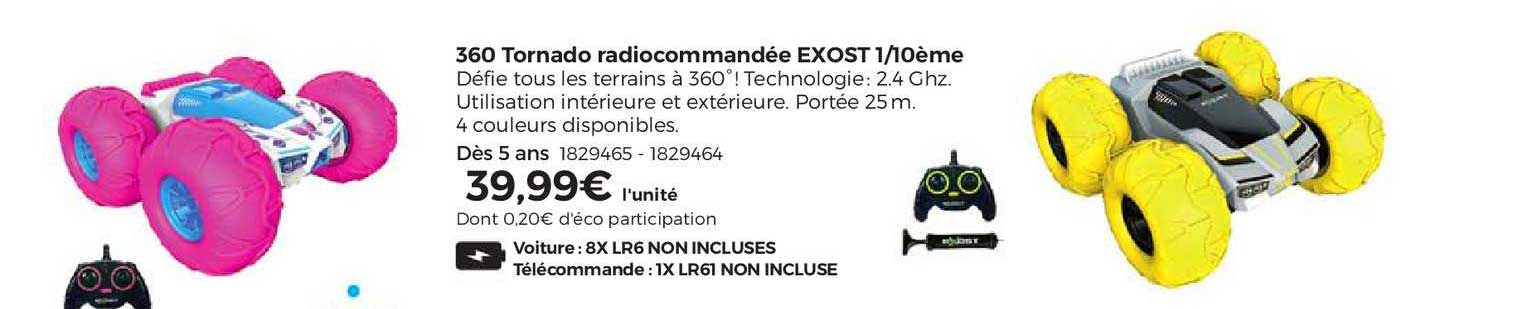 360 tornado radiocommandée exost 1-10ème