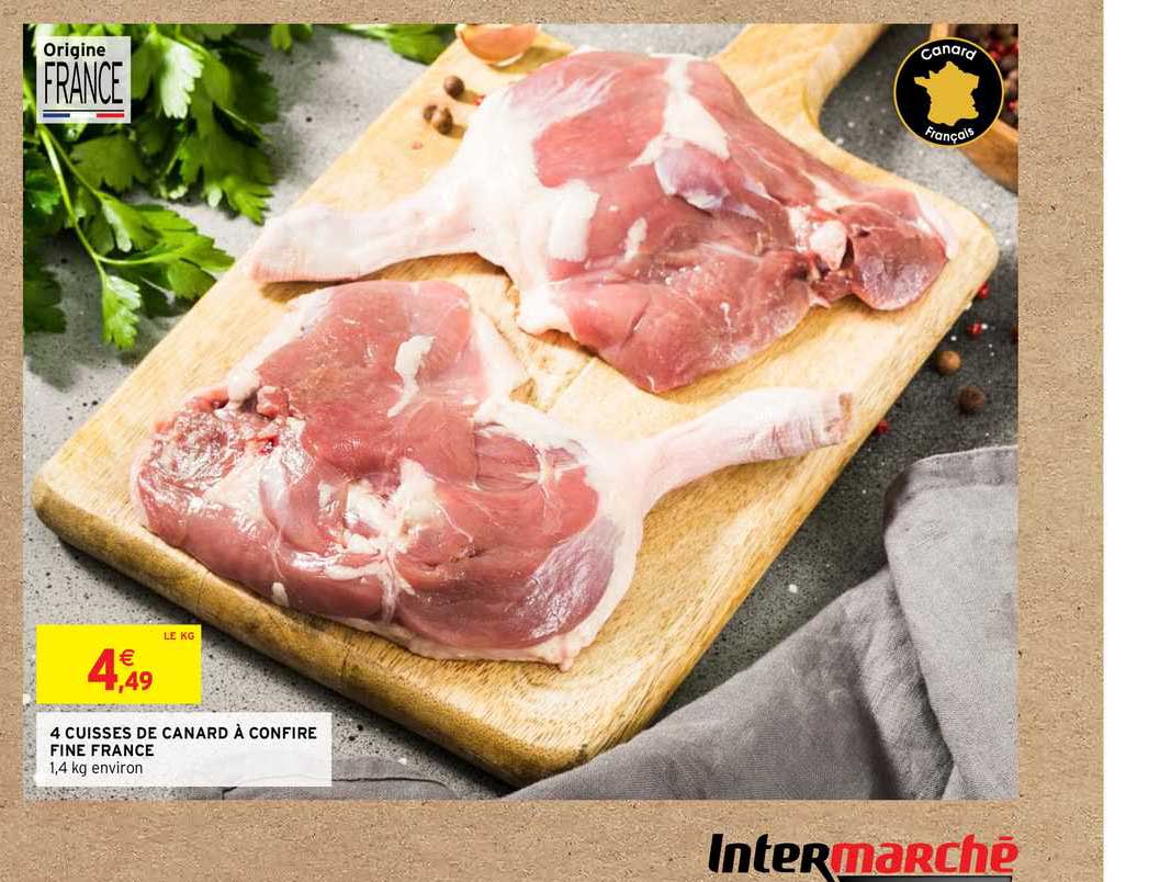 4 cuisses de canards à confire fine france