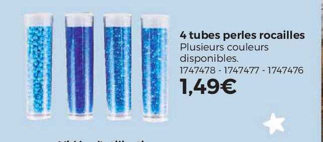 4 Tubes Perles Rocailles