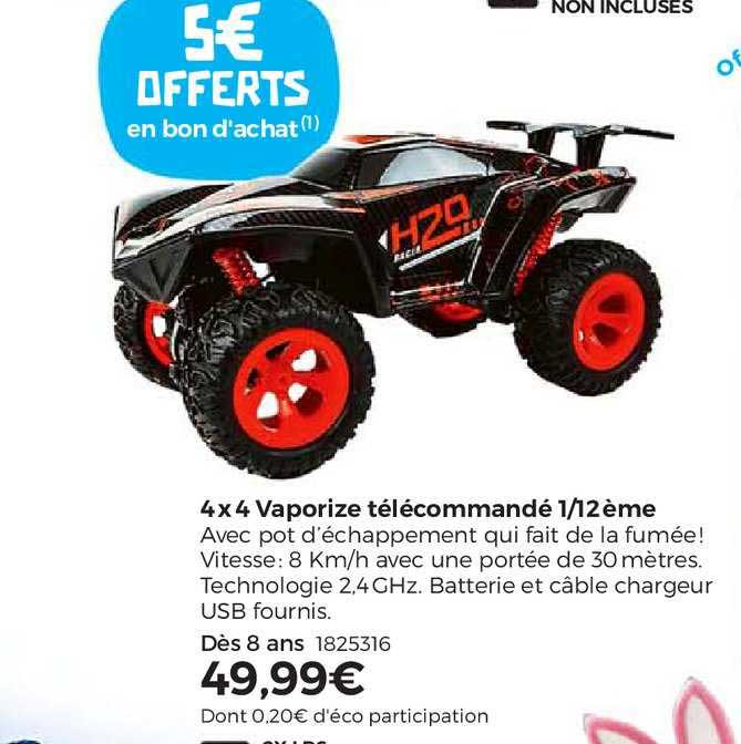 4 x 4 vaporize télécommandé 1 12 ème
