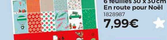 6 feuilles 30 x 30 cl en route pour Noël
