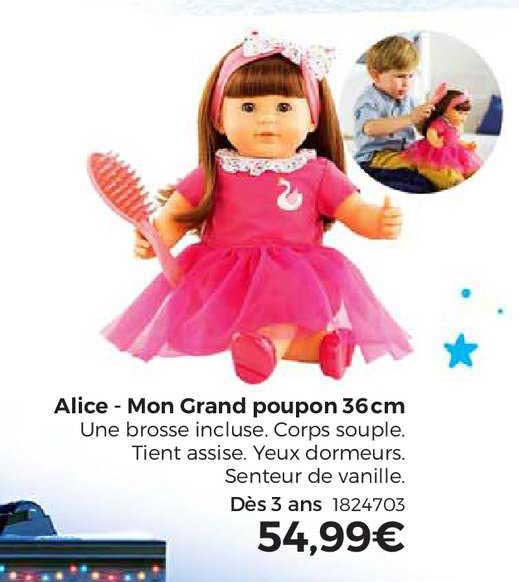 alice - mon grand poupon 36 cm