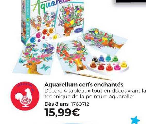 aquarellum cerfs enchantés