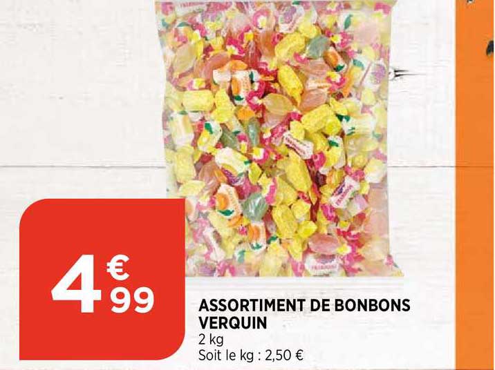 assortiment de bonbons verquin