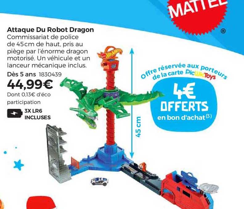 attaque du robot dragon