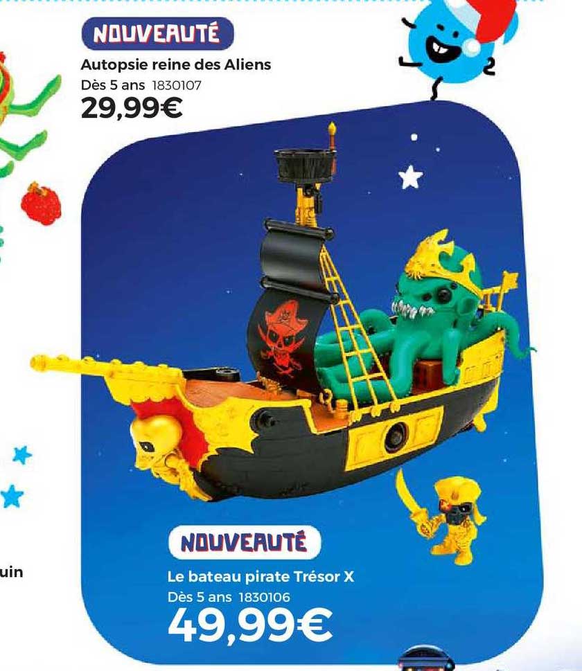 autopsie reine des aliens, le bateau pirate trésor x