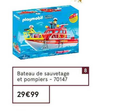 bateau de sauvetage et pompiers