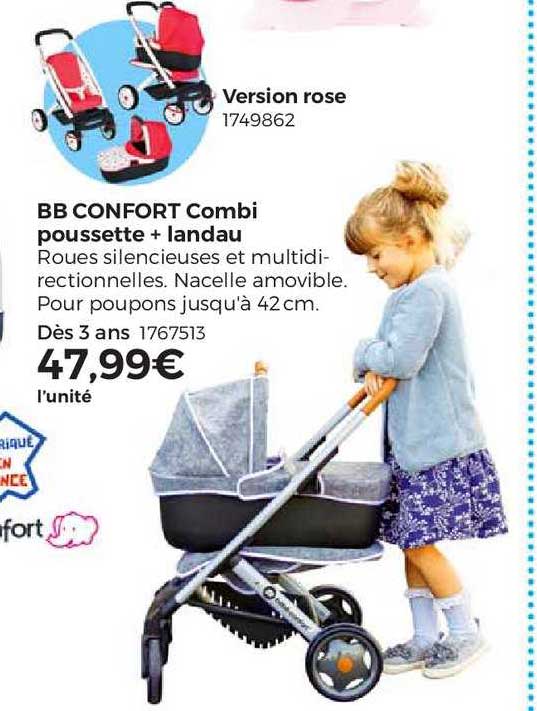 bb confort combi poussette + landau
