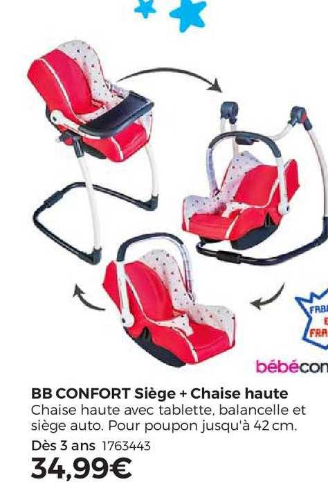 Bb Confort Siège + Chaise Haute