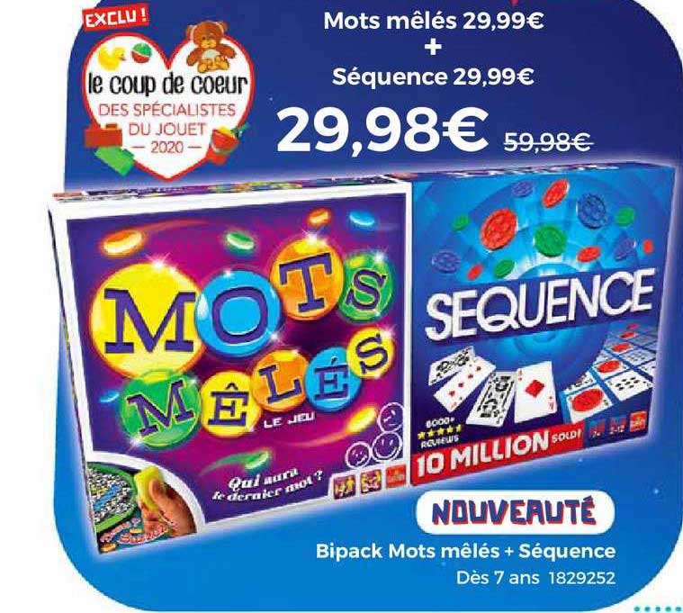 bipack mots mêlés + séquence