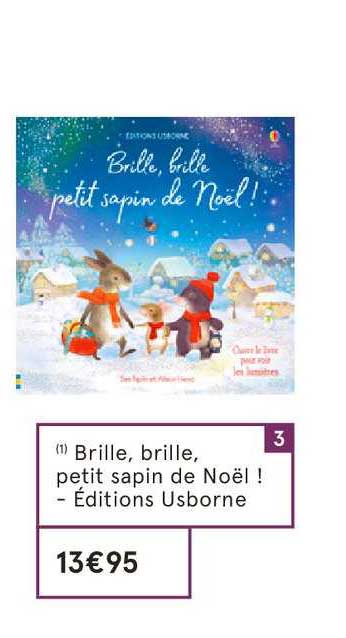brille brille petit sapin de noël ! éditions usborne