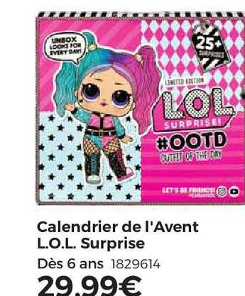 calendrier de l'avent l.o.l. surprise