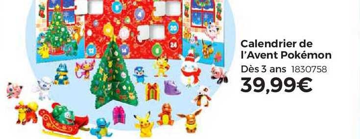 calendrier de l'avent pokémon