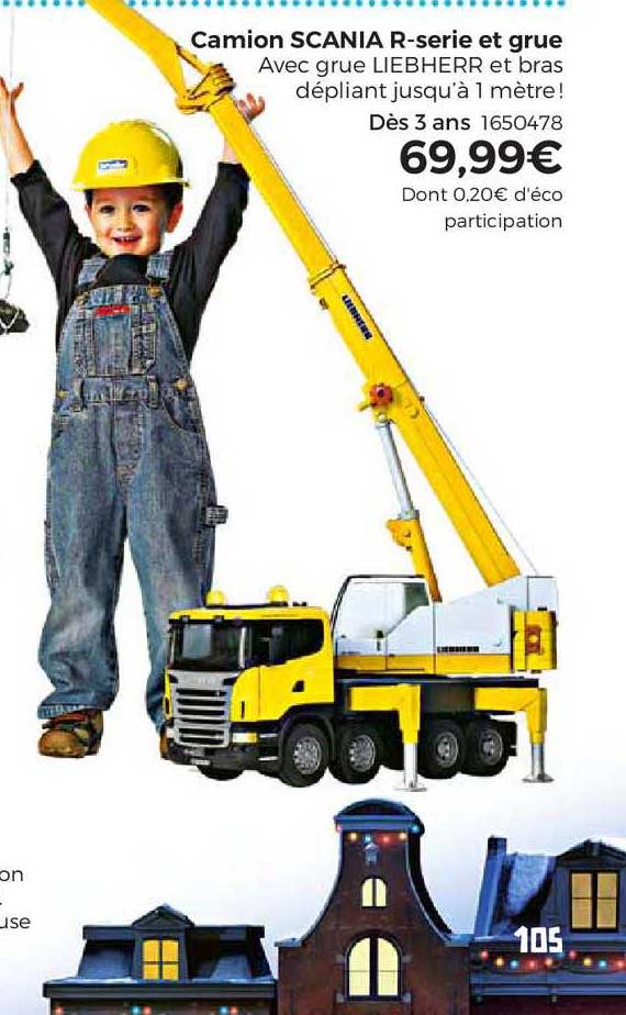 camion scania r-serie et grue