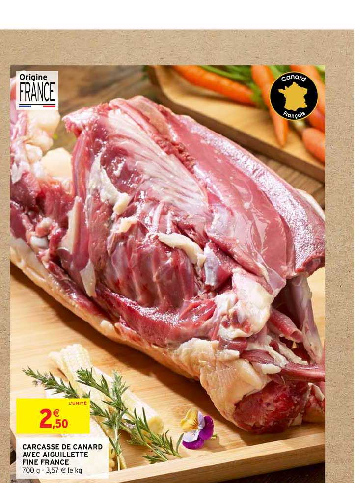 Carcasse De Canard Avec Aiguillette Fine France