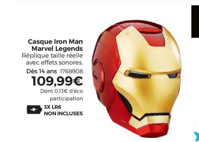 casque iron man marvel legends