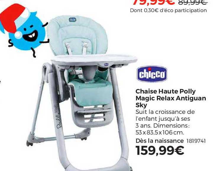 chaise haute polly magic relax antiguan sky