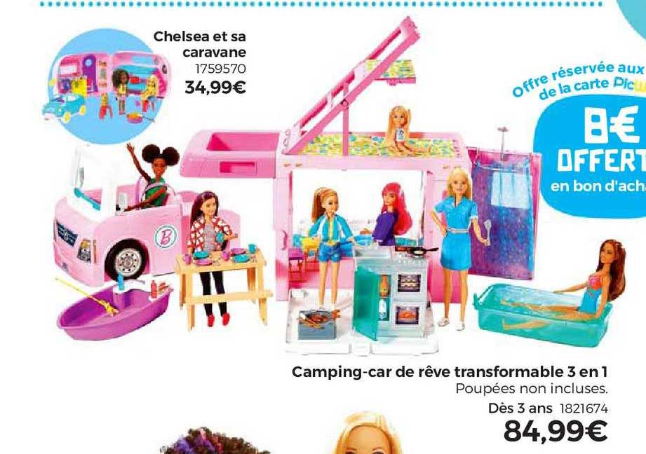 chelsea et sa caravane, camping-car de rêve trasformable 3 en 1