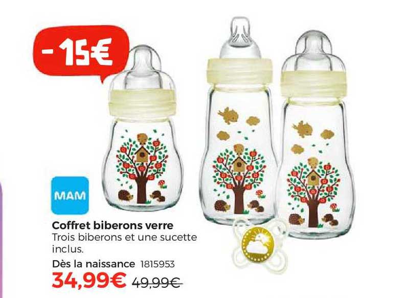 Coffret Biberons Verre Mam