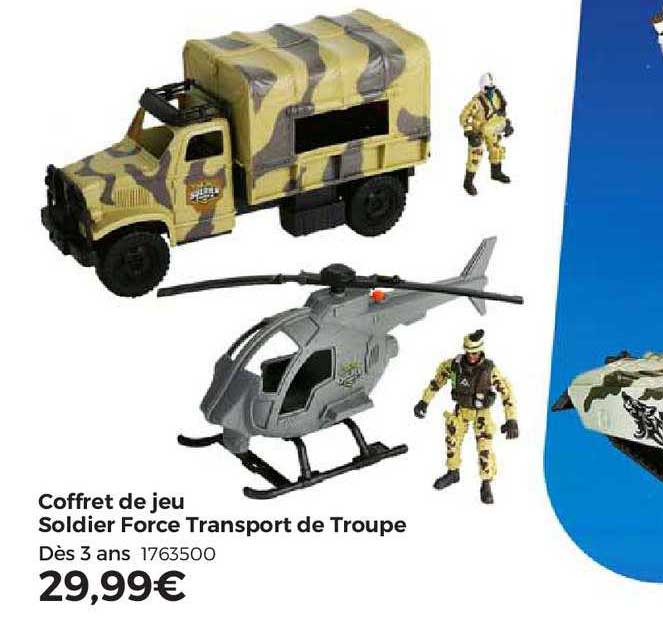 coffret de jeu soldier force transport de troupe