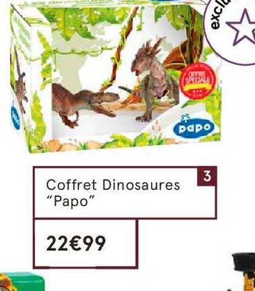 coffret dinosaures papo