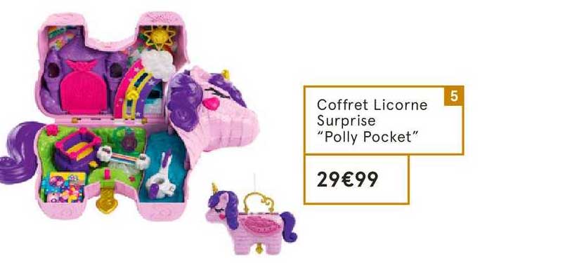 coffret licorne surprise polly pocket