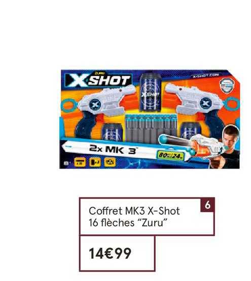 coffret mk3 x shot 16 flèches zuru